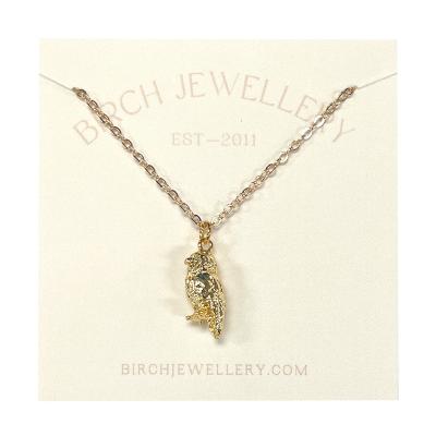 Necklace - Owl 18" Chain 18k Gold Plating